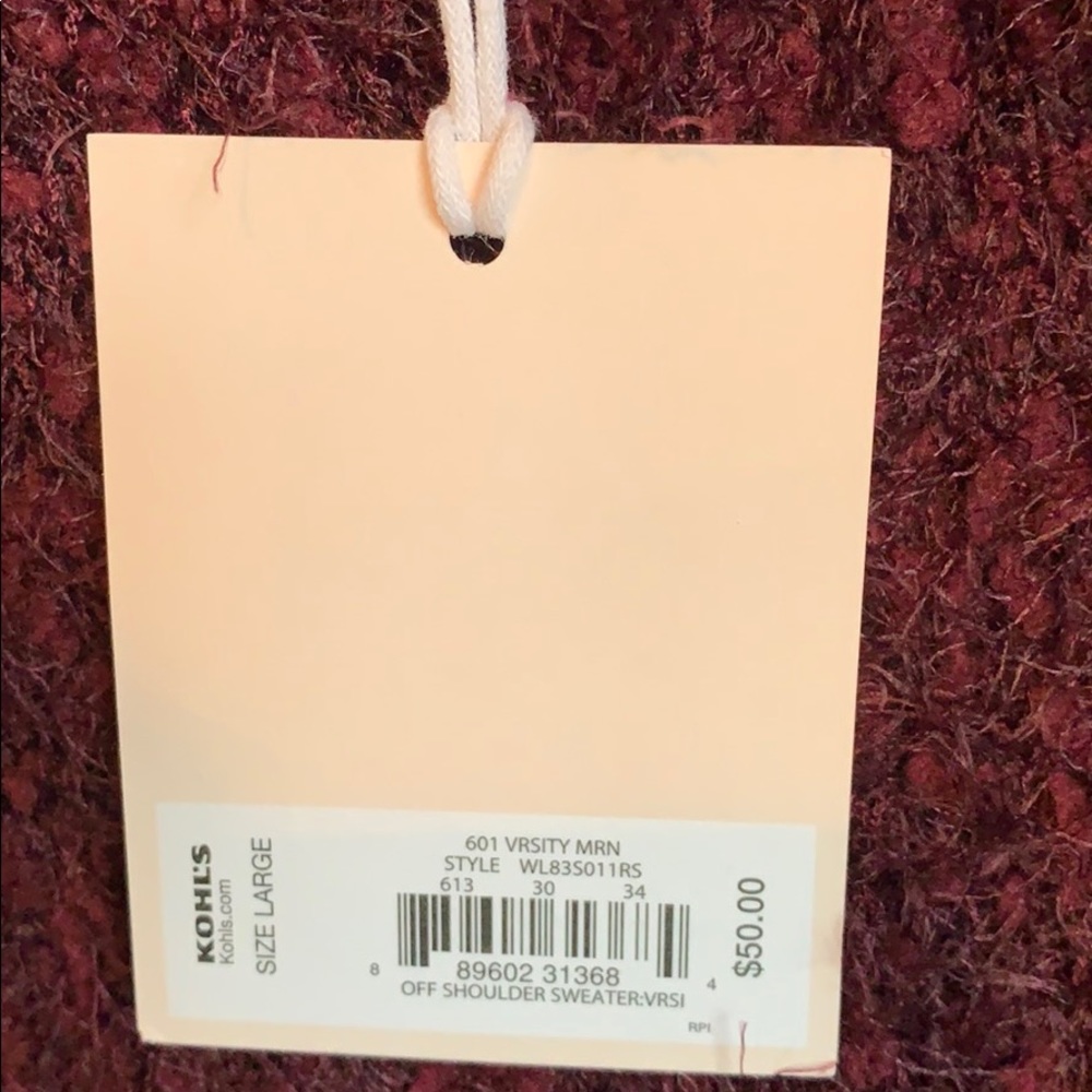 Lauren Conrad Women’s Sweater Off/On Shoulder - Picture 5 of 8